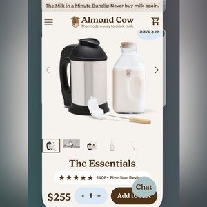 Almond Cow Vegan Plant Based Milk Maker for Healthy Eating